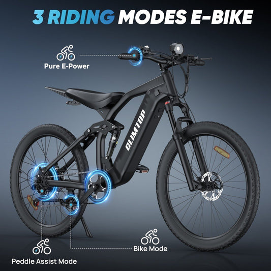 Electric bike Climtop Q31, 1000W, 48V, 23Ah battery, 27,5″ tyres