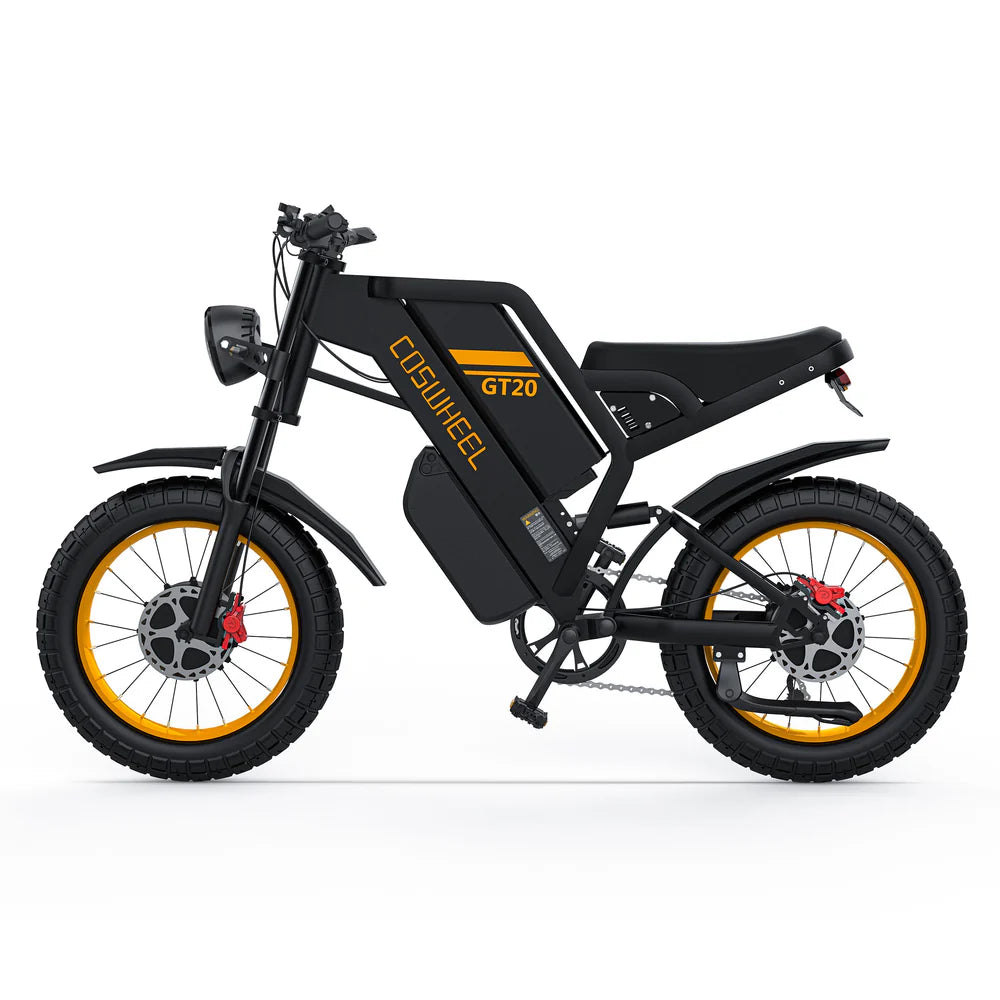 Electric bike COSWHEEL GT20 PRO, dual motors, 2000W (2x1000W), 40Ah (25+15Ah)