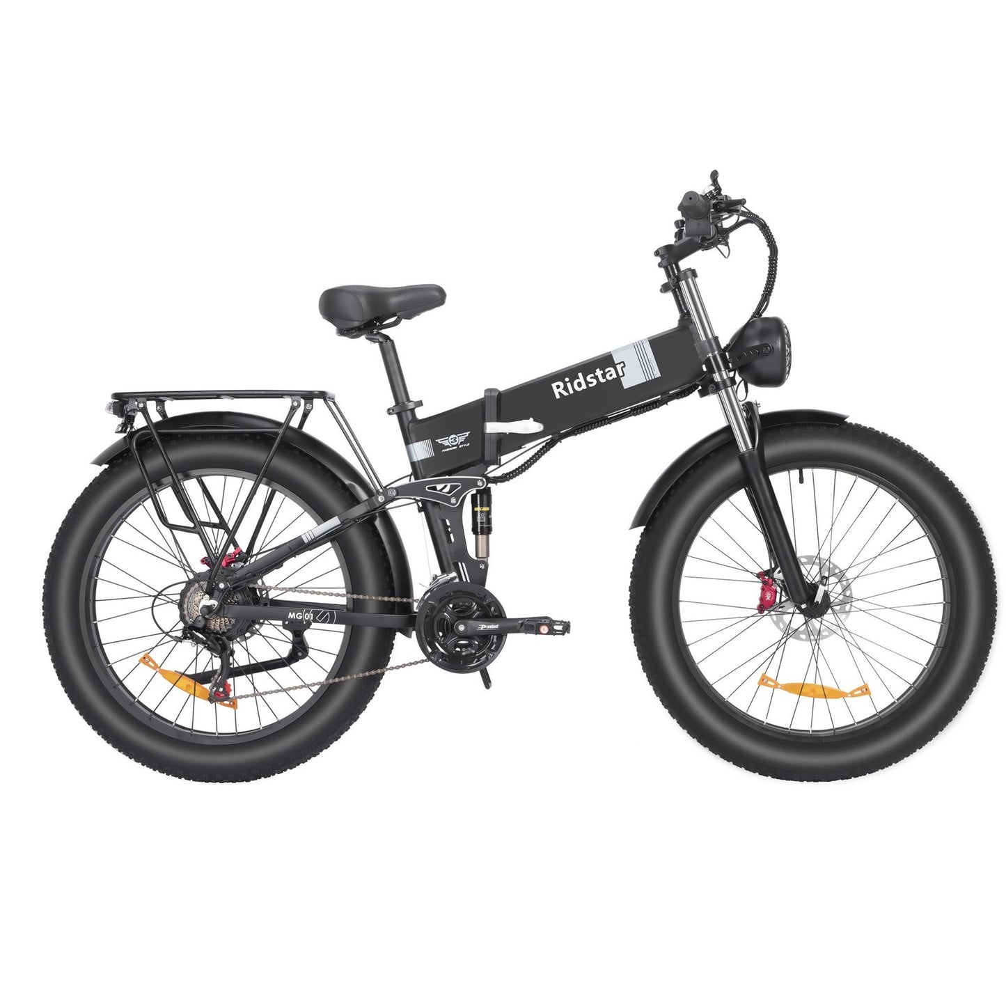 Electric foldable bike Ridstar H26 PRO, 1500W, 48V, 23Ah battery