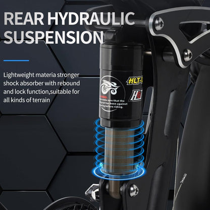 Electric foldable bike Ridstar H26 PRO, 1500W, 48V, 23Ah battery
