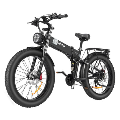 Electric foldable bike Ridstar H26 PRO, 1500W, 48V, 23Ah battery