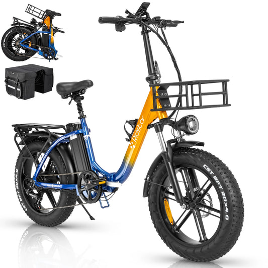 Foldable Electric Bike Ridstar MN-20, 1000W, 48V, 15Ah battery