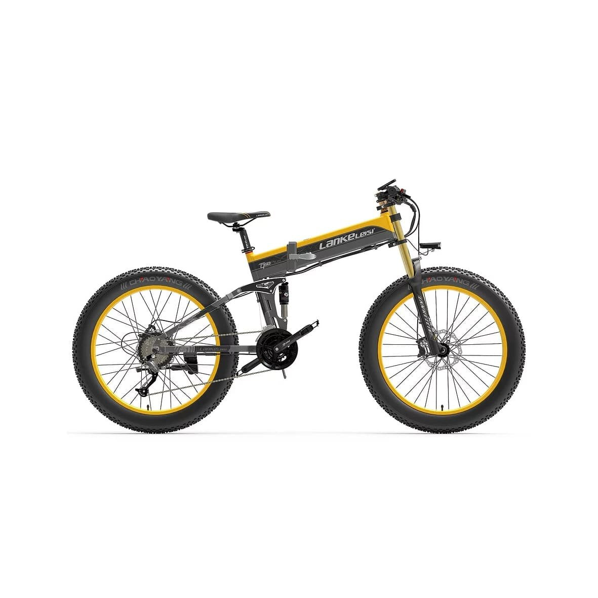Electric bicycle LANKELEISI XT750 PLUS, 1000W, 48V, 17.5Ah battery, foldable