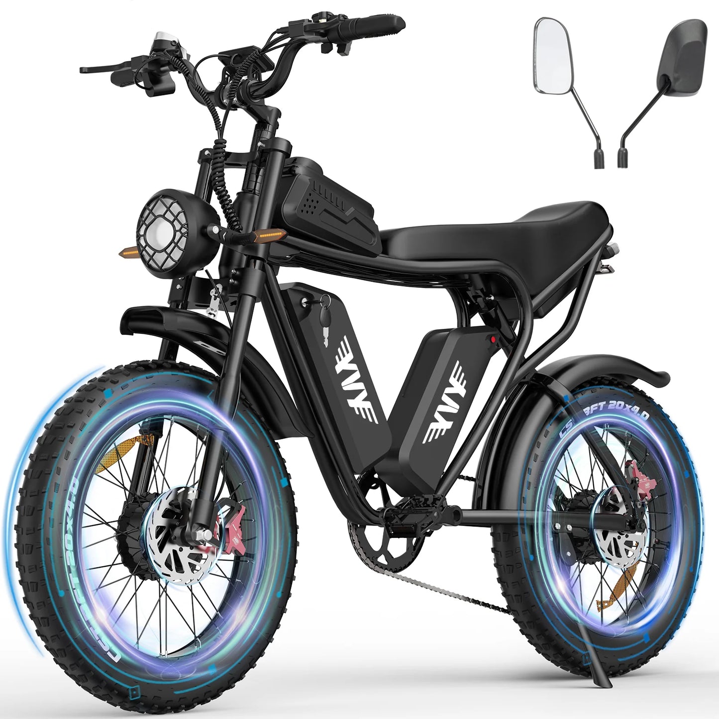 Electric bike YVY C20MAX, 52V (2000W Dual Motor), 40AH Battery