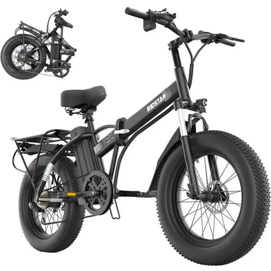 Electric bike Ridstar G20, 1000W, 48V, 14Ah, 20″ wheels, foldable