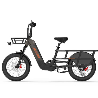 Electric cargo bike LANKELEISI Wombat-1, 1000W, 48V, 20Ah battery