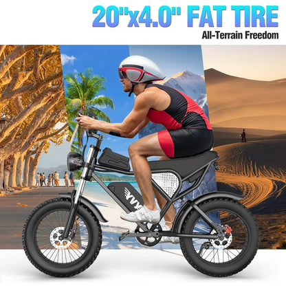 Electric bicycle YVY C20, 1000W, 48V, 20AH, 20×4.0 Fat tires